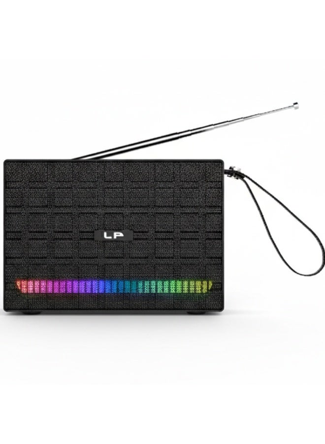 LP-V89 Solar Bluetooth Speaker – RGB Lighting, Powerful 10-30W Sound, FM Radio & Portable Outdoor DJ Speaker