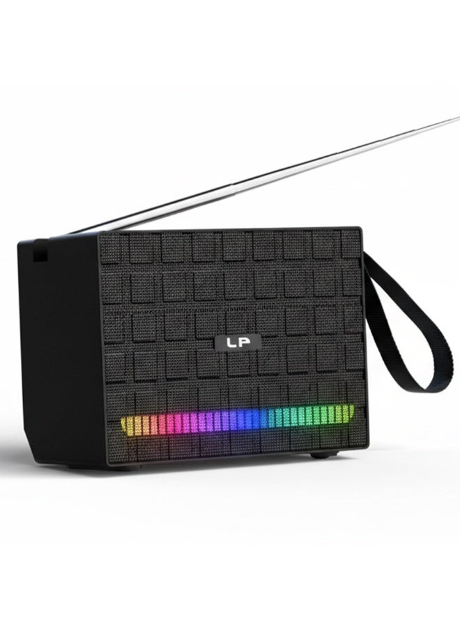 LP-V89 Solar Bluetooth Speaker – RGB Lighting, Powerful 10-30W Sound, FM Radio & Portable Outdoor DJ Speaker