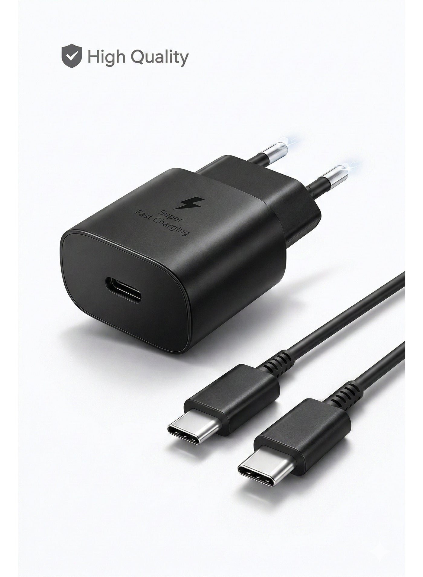 25W USB-C Fast Wall Charger with Type-C Cable | Super Fast Charging (SFC) | Compatible with Samsung Galaxy & Android