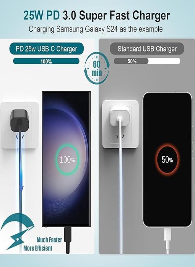 25W USB-C Fast Wall Charger with Type-C Cable | Super Fast Charging (SFC) | Compatible with Samsung Galaxy & Android