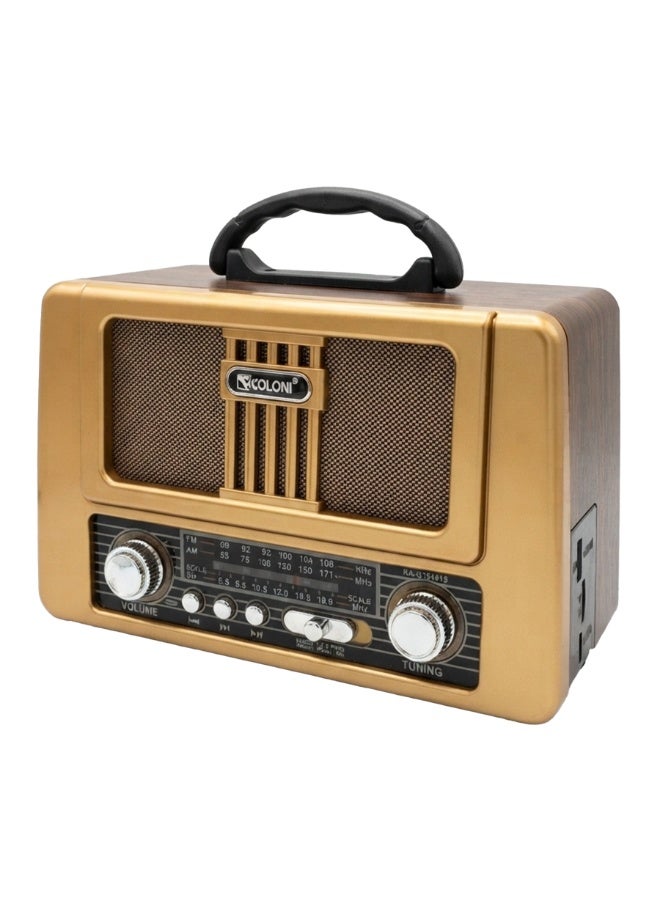 RX-8181BT Portable FM/AM/SW Radio with Bluetooth 5.3 – USB & TF Card MP3 Player, TWS Stereo Pairing, 3-Band Radio Receiver, Type-C Rechargeable 18650 Battery, Built-in Speaker for Home, Outdoor & Travel - Multicolour