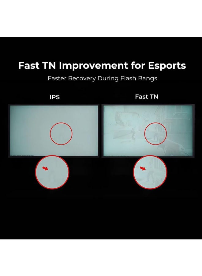 XL2540X+ 24" FHD 280Hz Esports Gaming Monitor, New Fast TN Panel, 0.5ms, XL Setting to Share, Industrial-Grade Bearing Height Adjustment, S Switch, Shielding Hood, 1080p