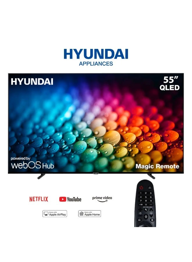 Smart QLED TV 55 inch 4K webOS Frameless