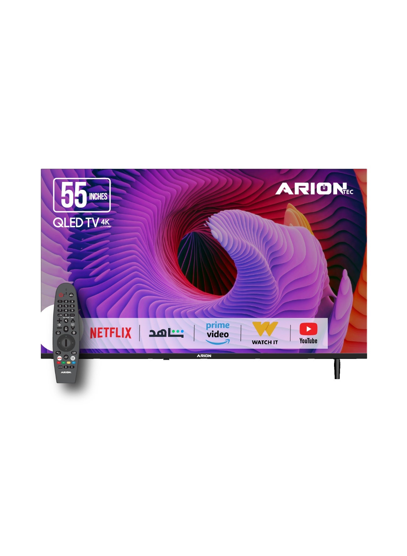 55 Inch QLED 4K UHD Smart TV, webOS 25, Built-In Digital Tuner, Frameless Design