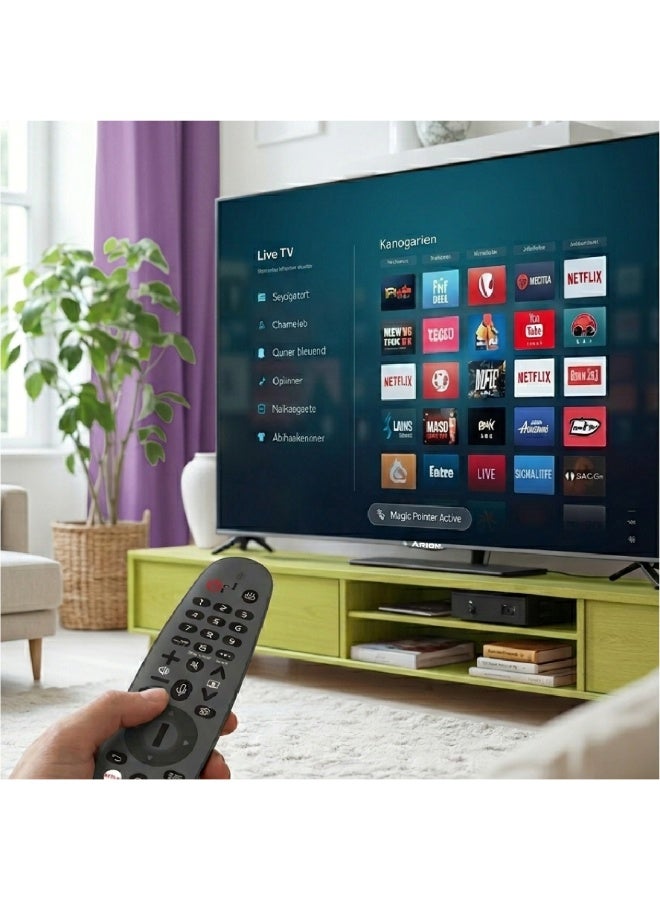 55 Inch QLED 4K UHD Smart TV, webOS 25, Built-In Digital Tuner, Frameless Design