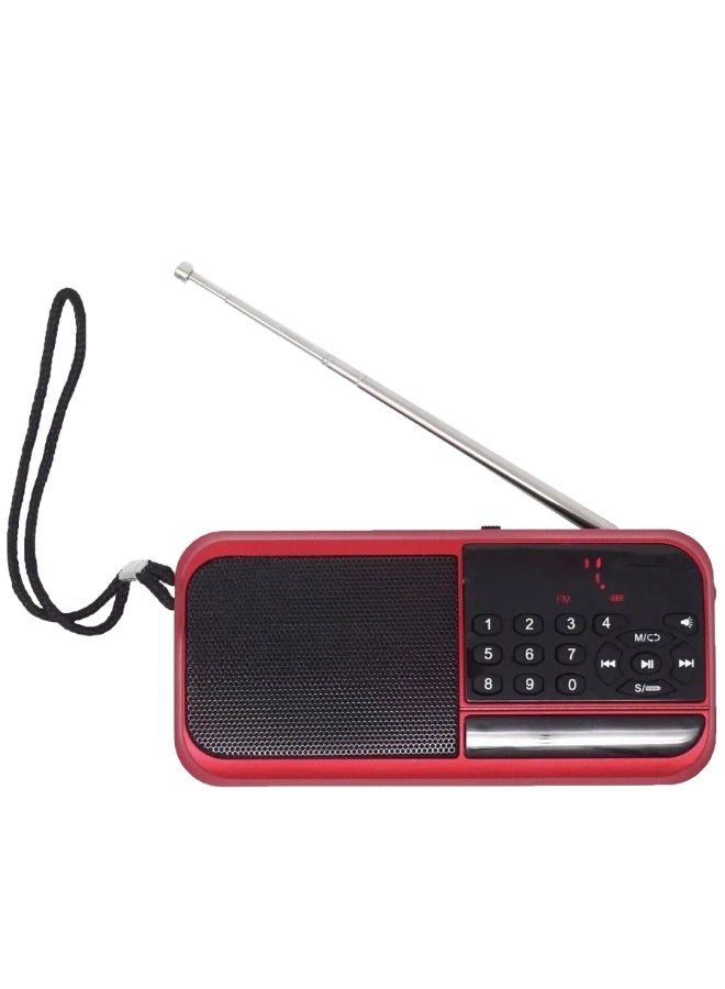 H798BT Portable Bluetooth Radio – FM Digital Radio with USB & TF Card MP3 Player, Bluetooth Speaker, 3.5mm AUX Input, Rechargeable Lithium Battery, Auto Scan & Channel Memory for Home, Travel & Outdoor