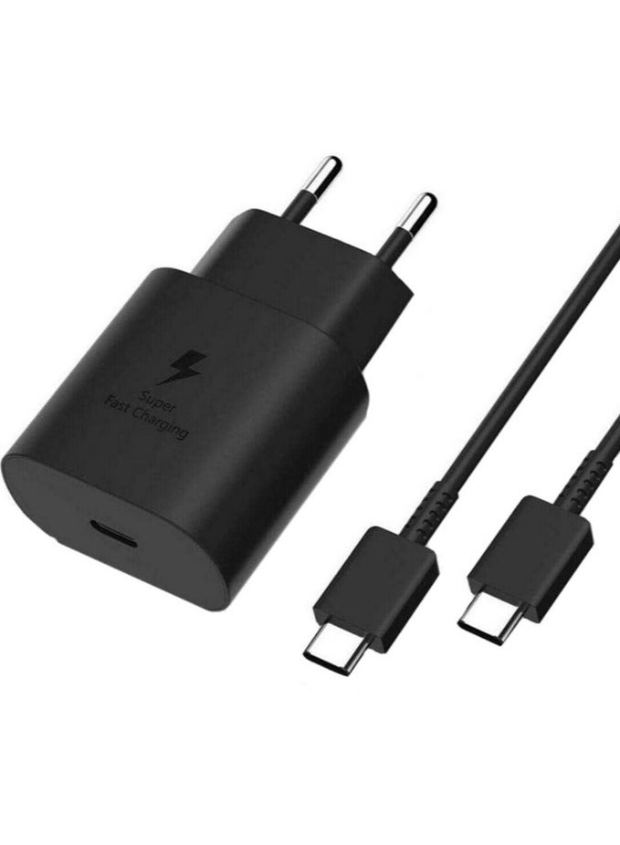 " Super Fast Charger Type C 25W - Charger Head for Galaxy A15, 25W Type C Charger, Compatible with Samsung 25W Fast Charging"