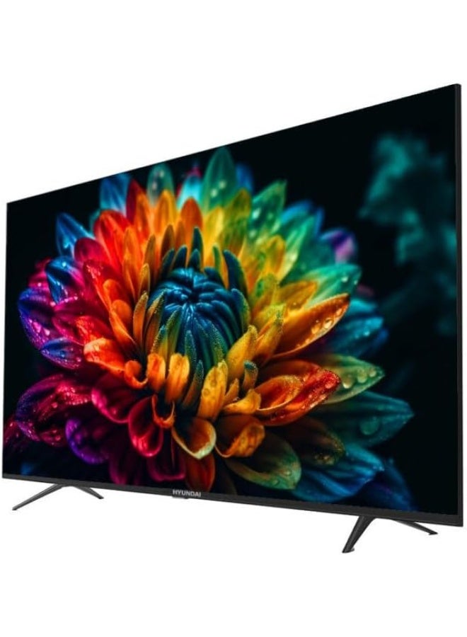 Hyundai 65 Inch Frameless WebOS 4K UHD Smart LED TV with Built in Receiver, Black - L65HYNDA650