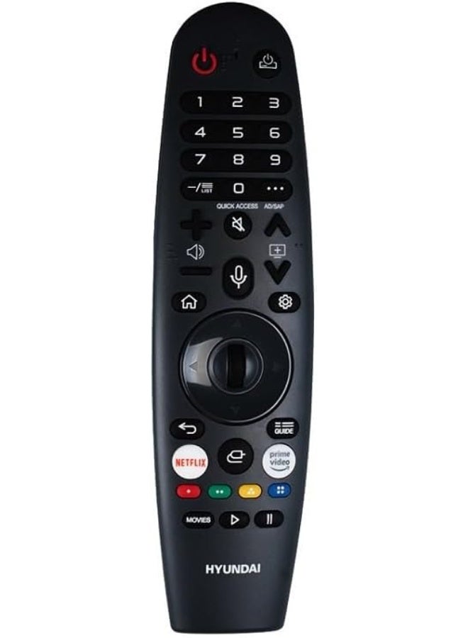 Hyundai 65 Inch Frameless WebOS 4K UHD Smart LED TV with Built in Receiver, Black - L65HYNDA650