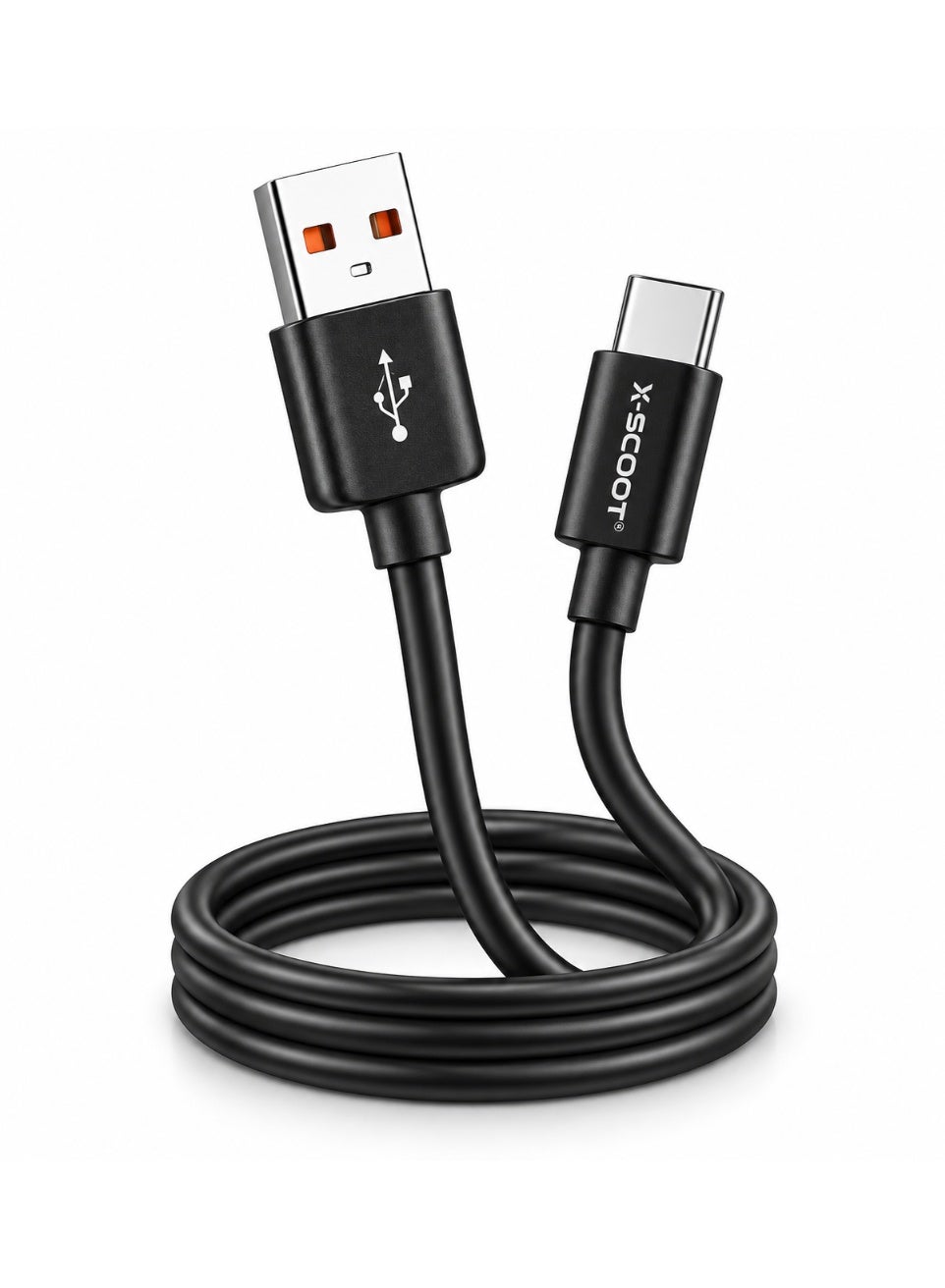 30W Fast Wall Charger with USB-C Cable, Smart IQ Auto-ID Output, Heat Resistant Safe Design, Universal USB-C Compatibility , Model CH-256, Black