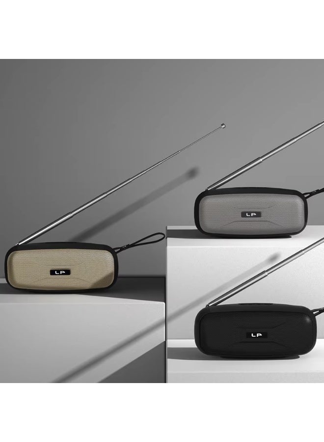 LP-V56 TWS Portable Bluetooth Speaker – Super Bass, FM Radio, USB/TF Player & True Wireless Stereo
