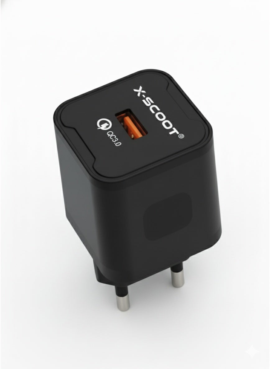 CH-262 30W Fast Wall Charger with Included 1000mm USB to Micro Cable, QC 3.0 High-Speed Charging, Safe PC Materials, and Multi-Circuit Protection for Reliable Daily Use