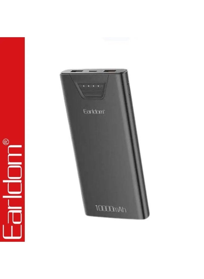 Earldom ET-PB68 10000mAh Power Bank, Dual USB Portable Charger with LED Digital Display, External Battery Pack for Smartphones and USB Devices