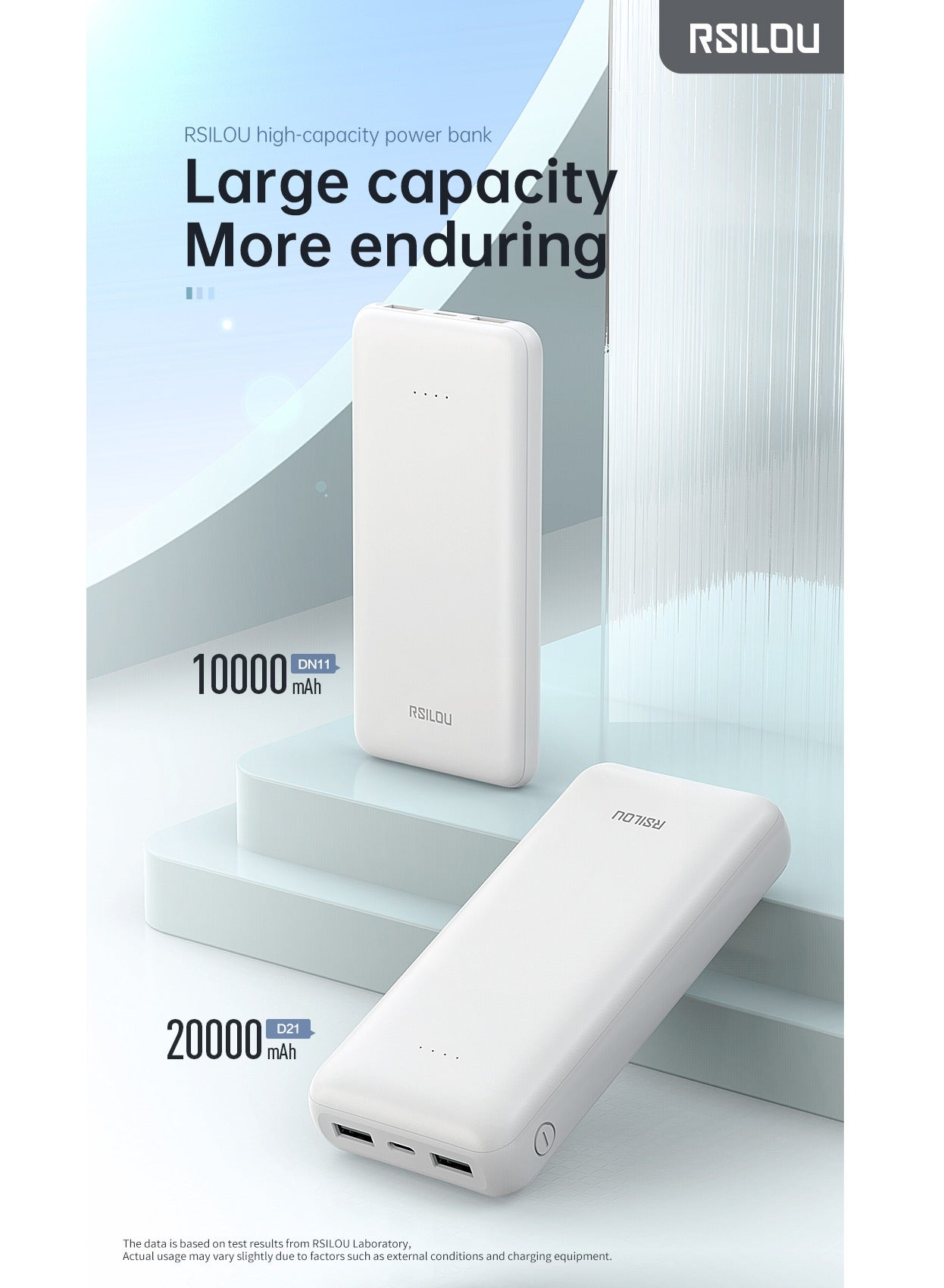 R1003-002 10000mAh Capacity Power Bank, 37W total max Dual-Port Fast Charging, Smart Identification, Compact and Portable, Advanced Safety, 2 USB-A ports out and 1 USC-C in, Advanced Safety Features
