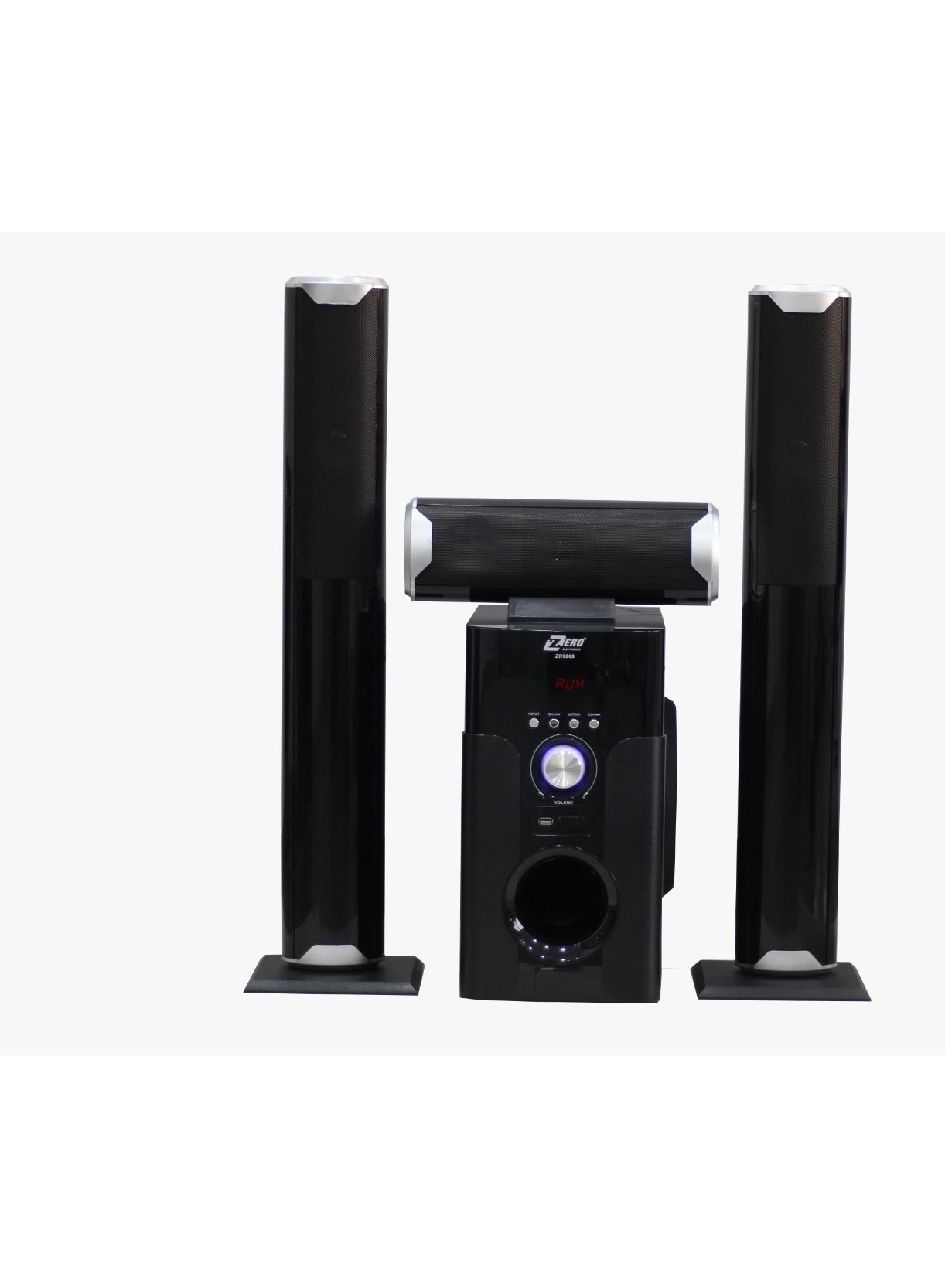 ZERO ZR-9000 Stereo Speaker SUB WOOFER6.5 - Black