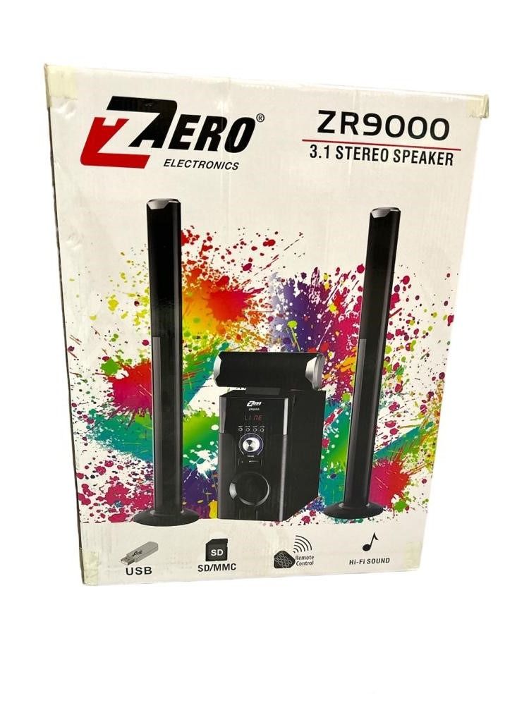 ZERO ZR-9000 Stereo Speaker SUB WOOFER6.5 - Black