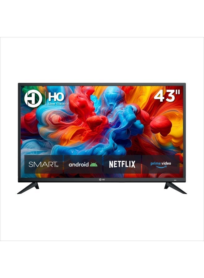43-Inch Smart Android LED TV Full HD with Wi-Fi, HDMI, USB