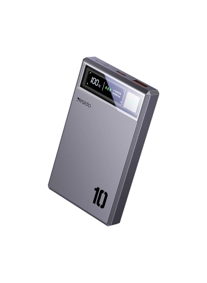 YP61 PD15W Fast Charging HD Digital Display Dual Port 10000mAh Magnetic Wireless Charging Power Bank