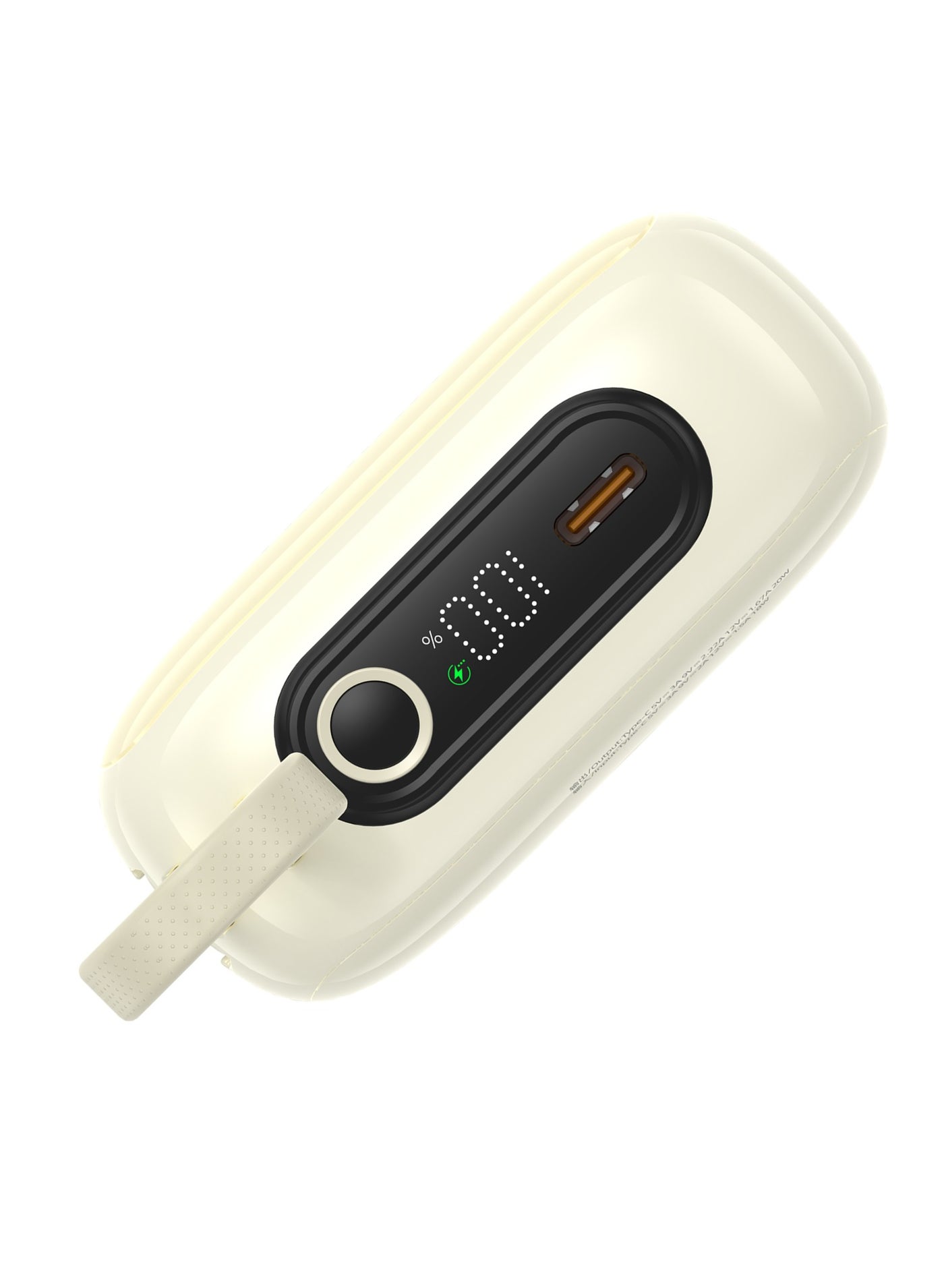 rsilou R1021-001 10000mAh Capacity Power Bank,PD, Built-in Type-C and Lightning Cables, 22.5W Fast Charging Per Port, 38.5 Total Max Output Power, Multi-Device Compatibility, Digital Display