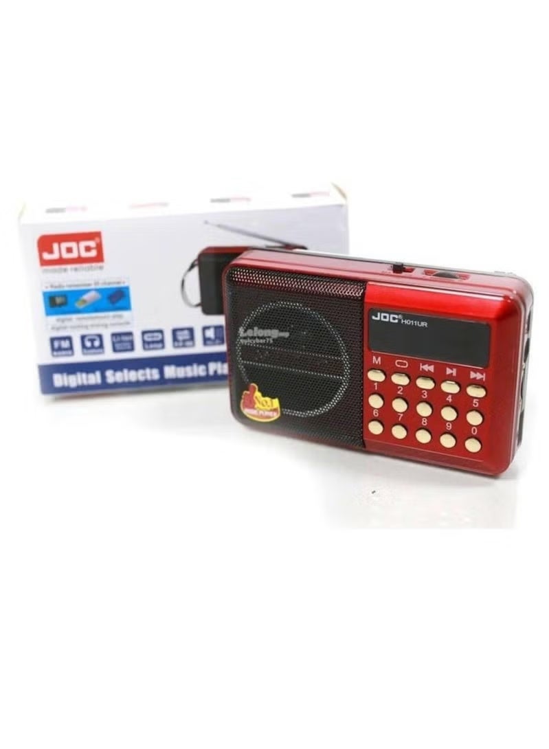 Portable Fm Radio, Stereo Sound, Strong Pure Signal, Tuned Into A Flash, A Memory, And A Speaker , H011UR multicolour