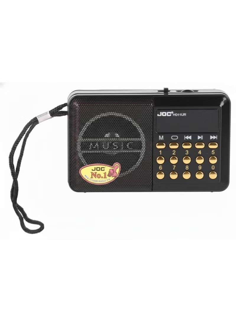 Portable Fm Radio, Stereo Sound, Strong Pure Signal, Tuned Into A Flash, A Memory, And A Speaker , H011UR multicolour