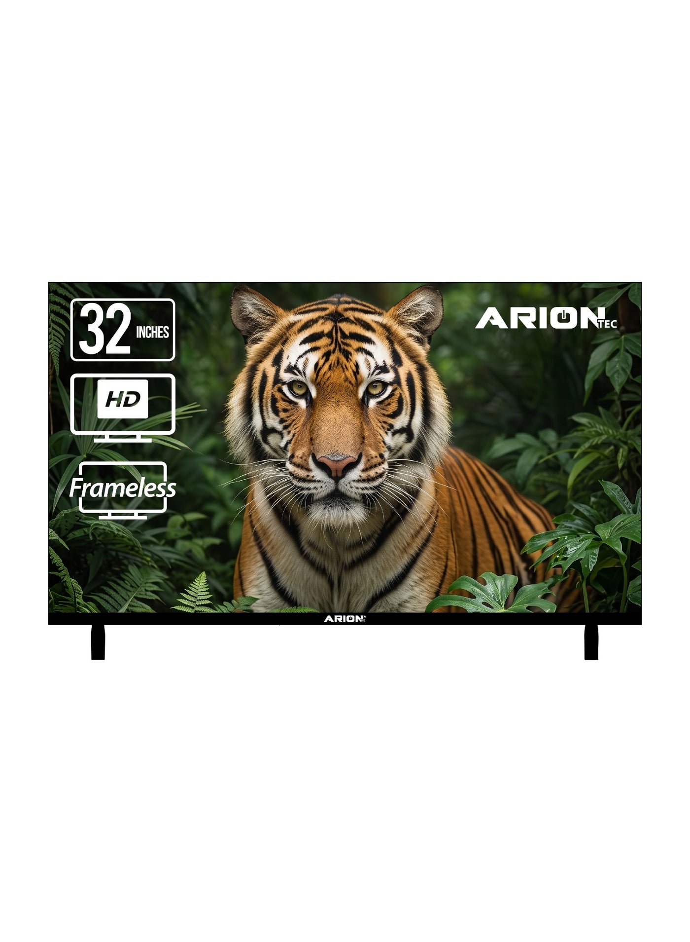 Arion 32-Inch Frameless HD LED TV | 100,000:1 Contrast, Wide Viewing Angle, & Stereo Sound | AR-32RA 310F