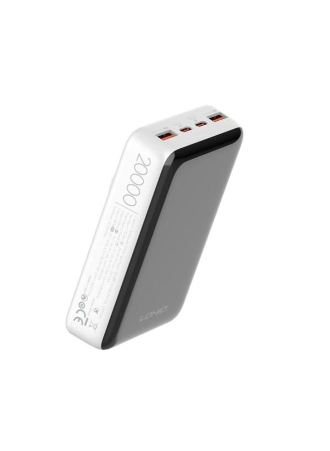 20000mAh Magnetic Wireless Power Bank with 15W Wireless Charging, 22.5W PD and QC Fast Charging Portable Charger, USB-C and USB-A High Capacity Battery Pack with LED Display, Compatible with iPhone, Samsung Galaxy, Android Phones, Tablets and Qi-Enabled Devices