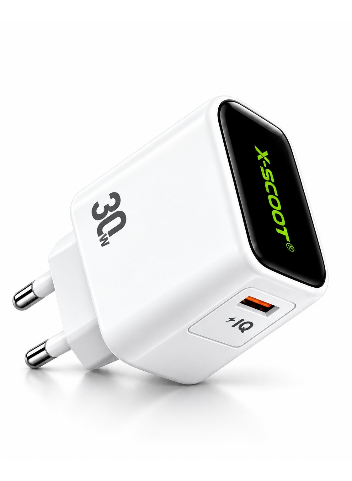 CH-275 30W Super Fast Wall Charger with Type-C Cable, Super VOOC Fast Charging, Smart LED Charging Indicator, Intelligent Chip, Safe Stable Power Output, AC 100-240V Smartphone Charger