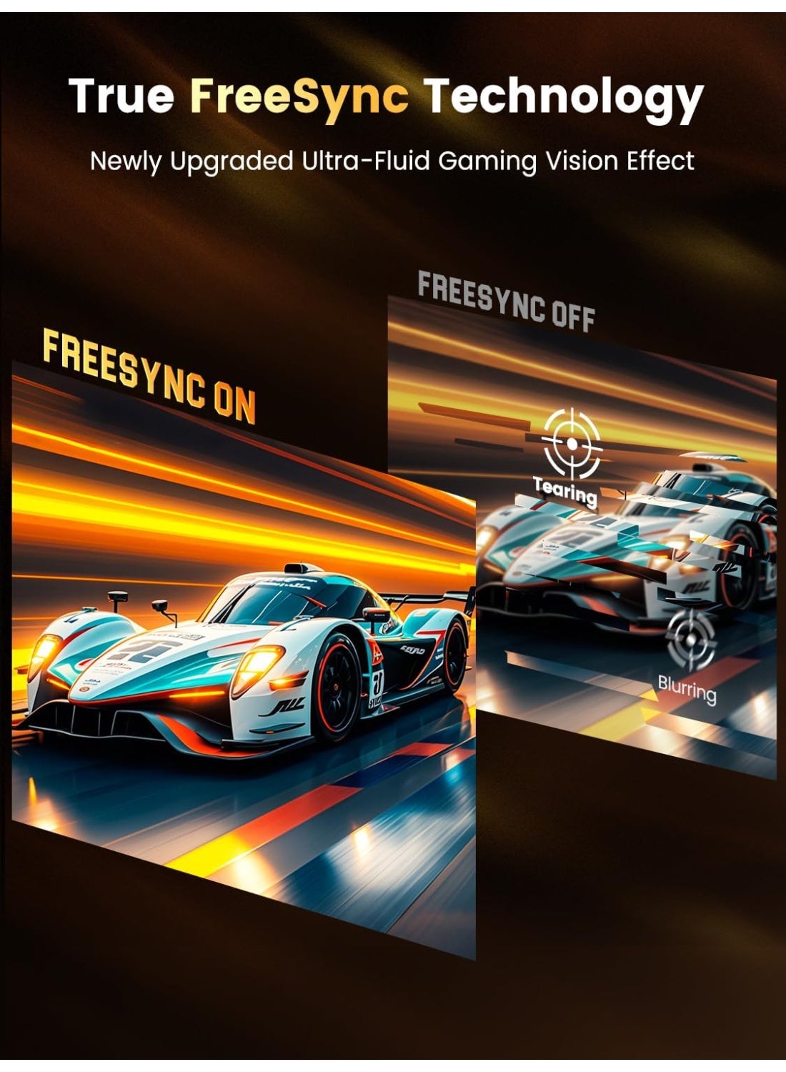 UPERFECT 24.5" Portable Gaming Monitor - 240Hz, 2000:1 Contrast, FreeSync, 0.1ms Fast IPS, Built-in 180° Adjustable Stand/VESA, USB-C & HDMI Second Screen for Laptop, Phone, and Game Consoles