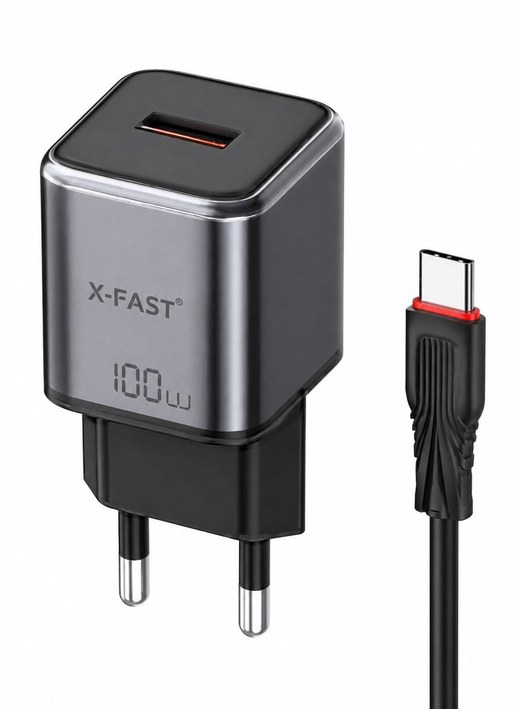 XA-886S 100W Super Fast Wall Charger PD Fast Charging Type-C Single Port Power Adapter for Smartphones and Smart Devices
