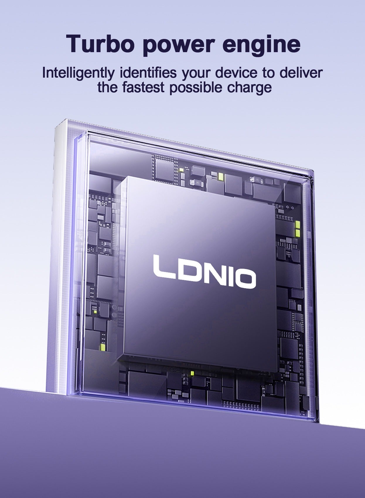 LDNIO Charger PD 45W USB-A+USB-C Super Fast Charger Support PD3.0/PPS/QC4+/QC3.0- Black