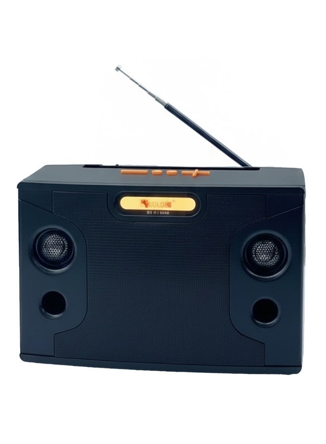 RX-BT158S Wireless Bluetooth Speaker with FM Radio, Solar Panel, USB & TF Card Support, TWS Function, AUX Input, Rechargeable 1800mAh Battery, Type-C Charging