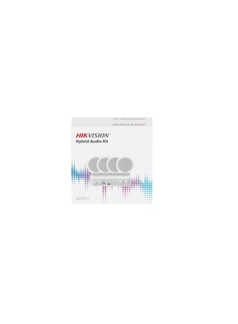 Hybrid Audio Kit with 80W Network Amplifier and 4* 6W Ceiling Speakers