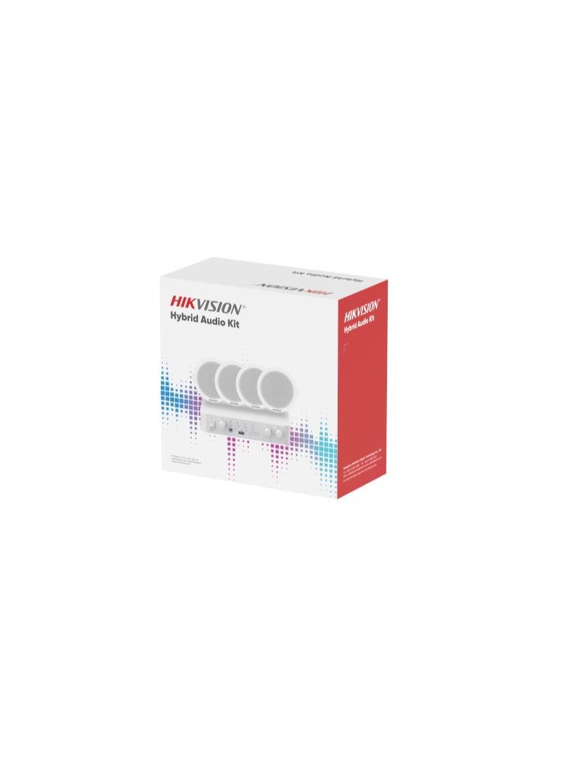 Hybrid Audio Kit with 80W Network Amplifier and 4* 6W Ceiling Speakers