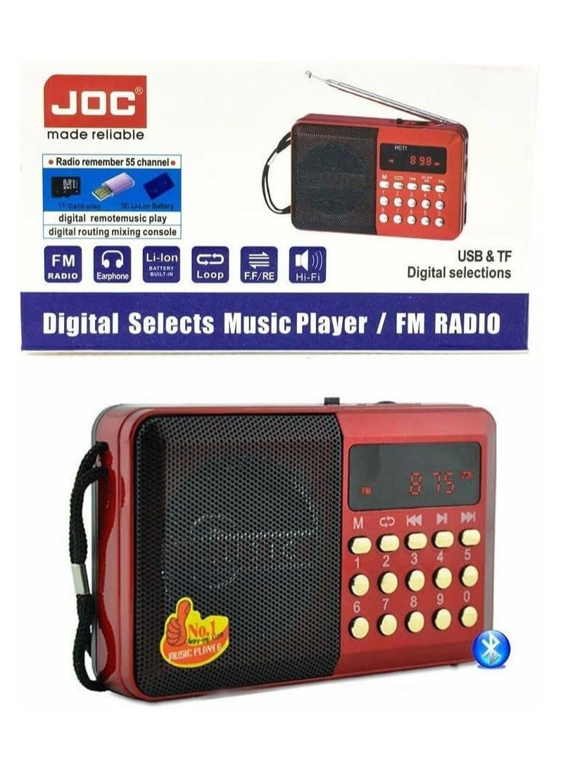 Portable Fm Radio, Stereo Sound, Strong Pure Signal, Tuned Into A Flash, A Memory, And A Speaker ,  multicolour