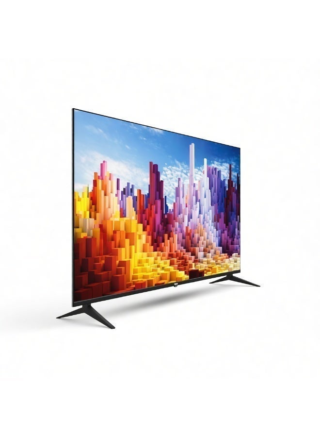 50-Inch Frameless 4K UHD Smart Android TV – Built-in Digital Receiver, WiFi, 3 HDMI, 2 USB, AV Input, Headphone Output